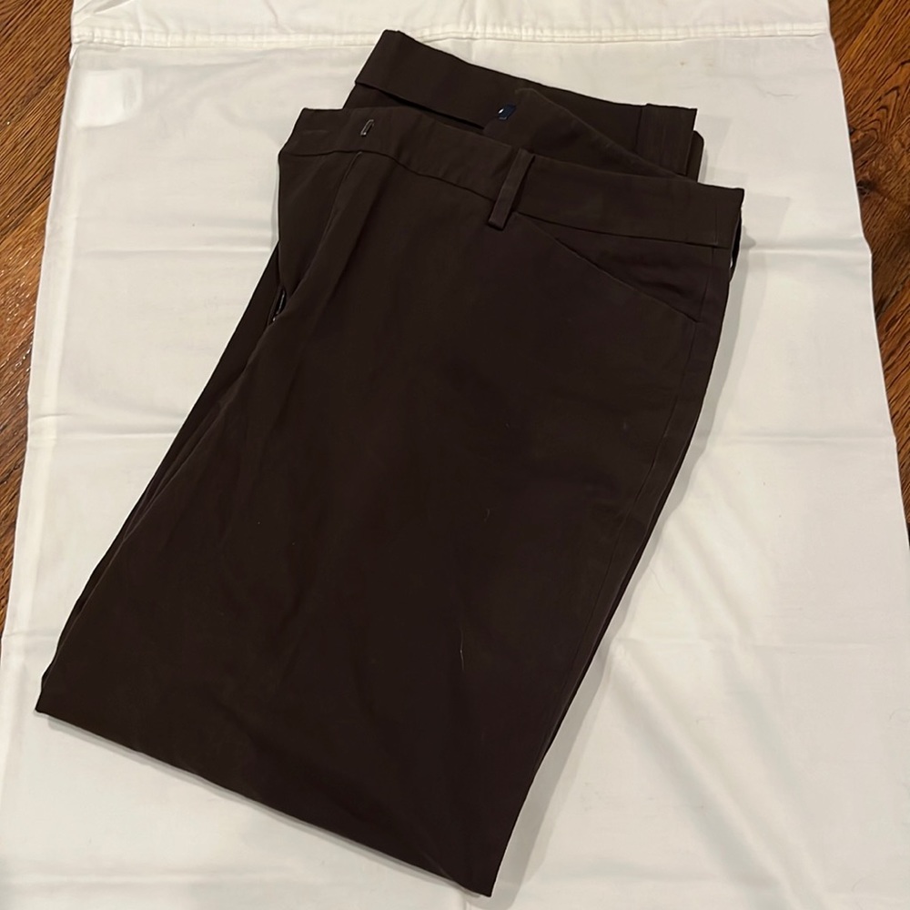 Brown Straight Leg Work Pant
